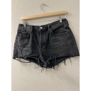 Agolde Shorts Womens Size 29 Black Parker Vintage Cut Off Short Distressed‎